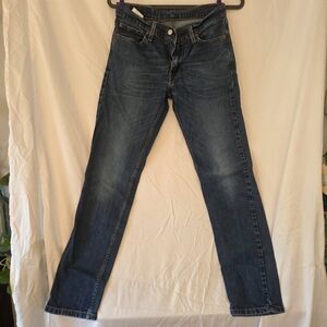 Levi's Straight Leg Denim Blue Jeans Size: 29×32 Zipper Fly
